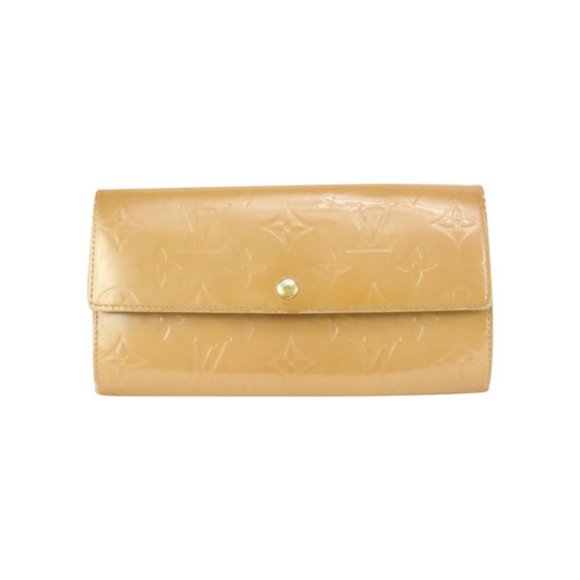 Louis Vuitton Tan Noisette Monogram Vernis Porte